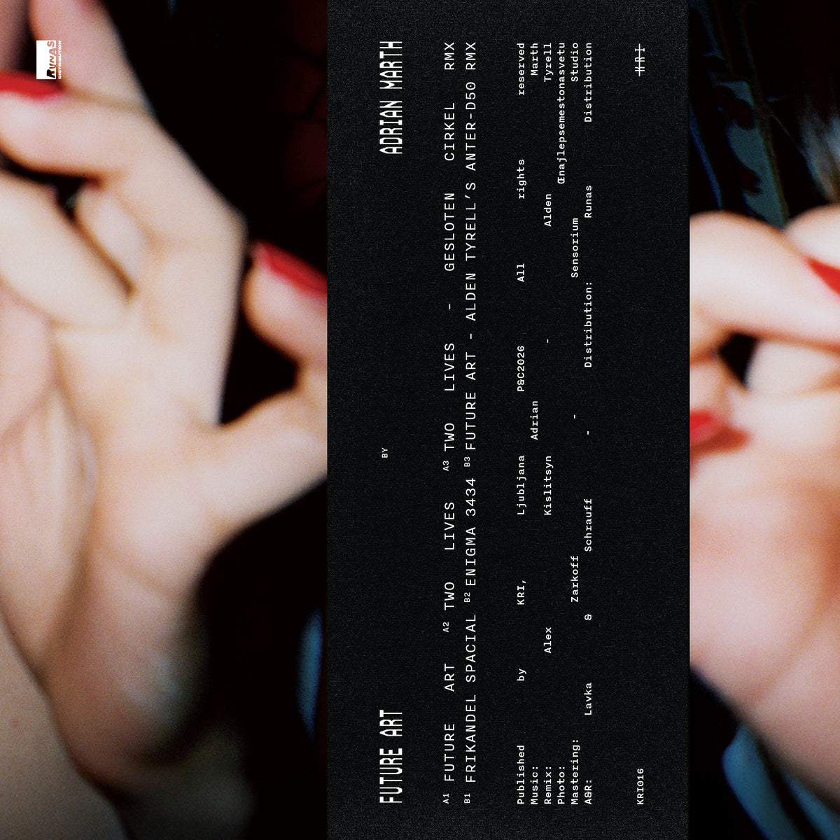 [KRI016] Adrian Marth - Future Art EP (Incl. Cesloten Cirkel & Alden Tyrell Remixes)