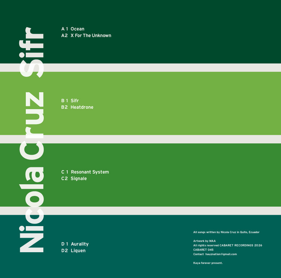 [CABARET045] Nicola Cruz – Sifr (2xLP)