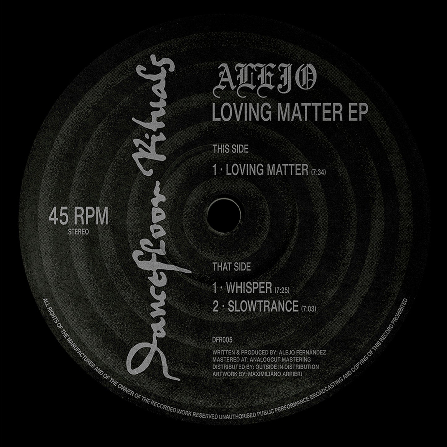 [DFR005] Alejo - Loving Matter EP
