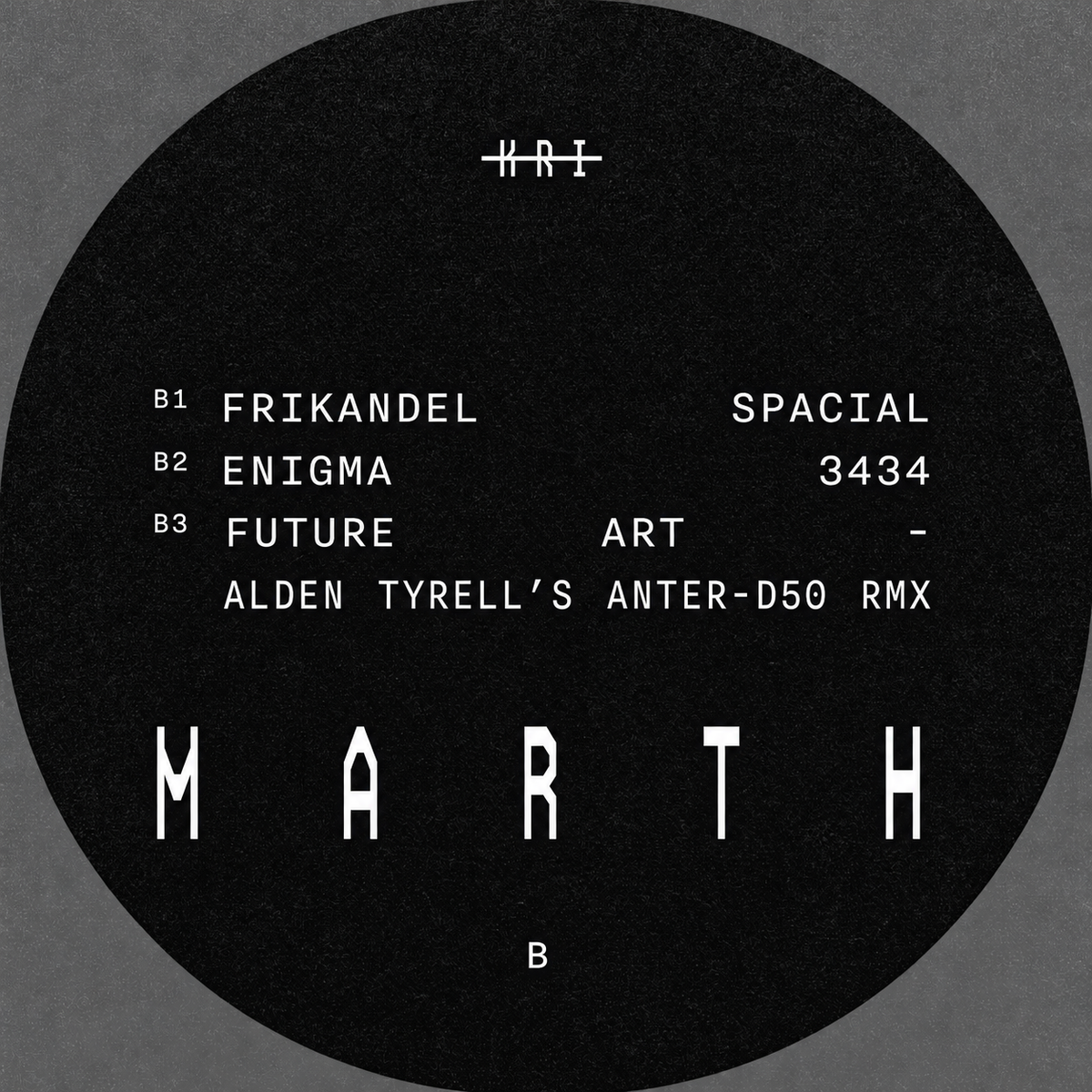 [KRI016] Adrian Marth - Future Art EP (Incl. Gesloten Cirkel & Alden Tyrell Remixes)