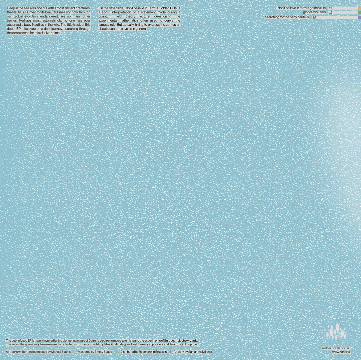 [NDNR-01] manu de soleure - searching for the baby nautilus